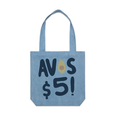 Avos Denim Tote Bag Thumbnail